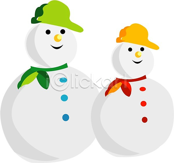 사람없음 EPS 아이콘 겨울 계절 눈(날씨) 눈사람 사계절 자연 캐릭터