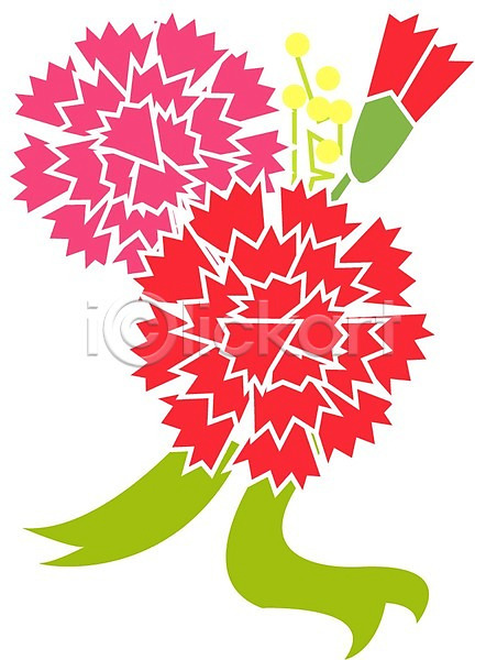 감사 EPS 일러스트 꽃 꽃잎 빨간색 식물 어버이날 여름꽃 잎 자연 줄기 초록색 카네이션 클립아트 화초