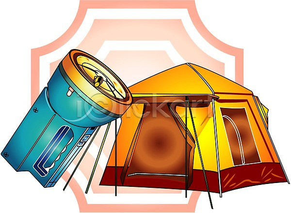사람없음 EPS 일러스트 놀이용품 생활용품 손전등 여행 여행용품 오브젝트 캠핑 클립아트 텐트 휴가
