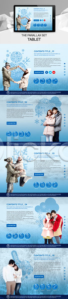 20대 남자 성인 여러명 여자 한국인 PSD 사이트템플릿 웹템플릿 템플릿 겨울 날씨 시차스크롤 일기예보 커플 태블릿 패럴렉스 홈페이지 홈페이지시안