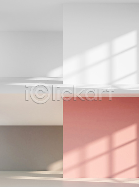 비교 사람없음 3D PSD 디지털합성 편집이미지 거실 공간 그래픽 디지털아트 벽 벽지 분홍색 비어있는 인테리어 회색 흰색