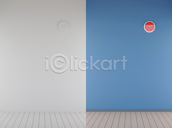 비교 사람없음 3D PSD 디지털합성 편집이미지 거실 공간 그래픽 나무바닥 디지털아트 벽 벽지 비어있는 인테리어 파란색