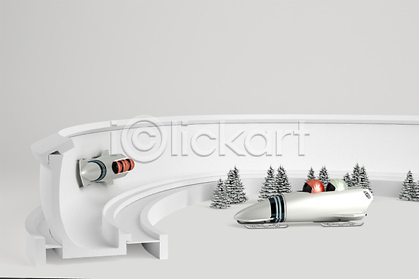 사람없음 3D PSD 디지털합성 편집이미지 겨울 겨울스포츠 국가대표 그래픽 봅슬레이 스포츠 썰매 헬멧