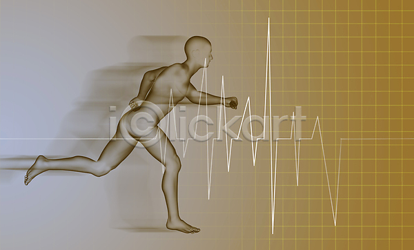 사람없음 3D JPG 포토 해외이미지 건강 건강관리 걷기 과학 달리기 맥박 생물학 스포츠 신체 엑스레이 조깅 해부 해외202004