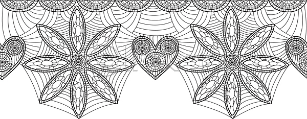 사람없음 JPG 포토 해외이미지 검은색 뜨개질 바느질 실 짜기 패턴 하트 해외202004 해외포토