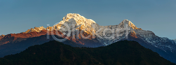동양인 사람없음 JPG 포토 해외이미지 남쪽 네팔 멀리 산 산악지대 일몰 일출 자연 절정 정상 지역 지질학 탐험 파노라마 풍경 해외202004 해외포토 황무지