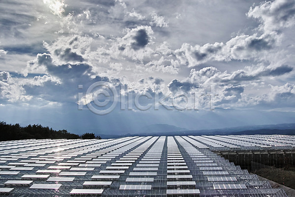 사람없음 JPG 포토 구름(자연) 야마나시 야외 일본 주간 집열판 태양에너지 풍경(경치) 하늘