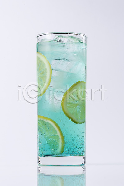 사람없음 JPG 포토 레모네이드 레몬 메뉴 얼음 음료 잔 차(음료) 카페 트로피컬아트 파란색