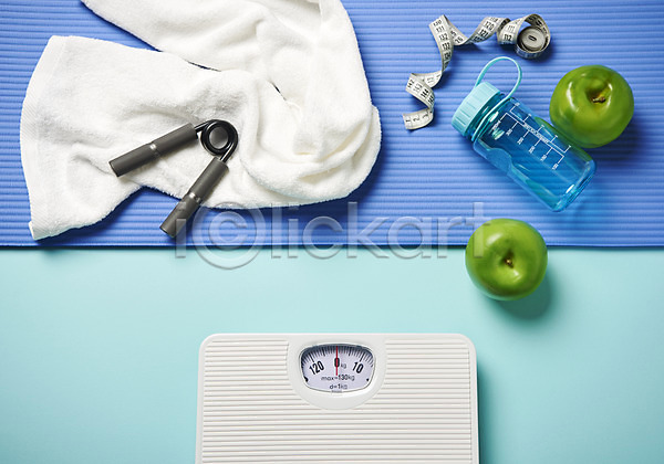 목표 사람없음 JPG 포토 다이어트 매트 몸무게 물통 사과 수건 악력기 운동 줄자 체중계