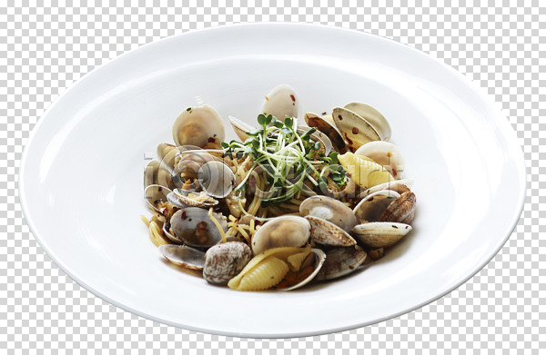 사람없음 PNG 편집이미지 그릇 면 면류 서양음식 접시 조개 파스타 편집소스 해물스파게티 해물요리 해산물