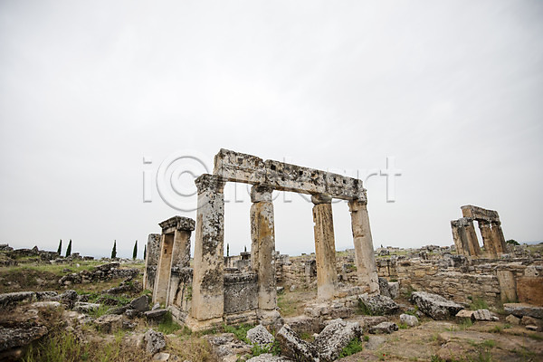 사람없음 JPG 포토 고대문명 기둥 야외 여행 유적 주간 튀르키예 파묵칼레