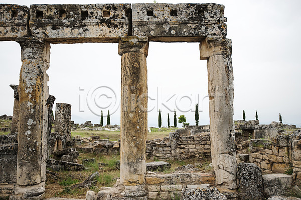 사람없음 JPG 포토 고대문명 기둥 야외 여행 유적 주간 튀르키예 파묵칼레
