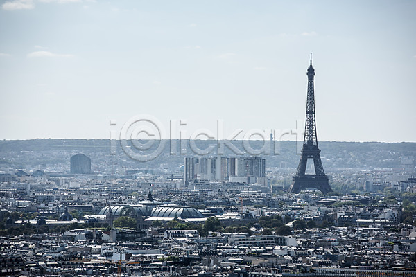 사람없음 JPG 포토 건물 도시 야외 에펠탑 유럽 주간 지붕 파리(프랑스) 프랑스 하늘