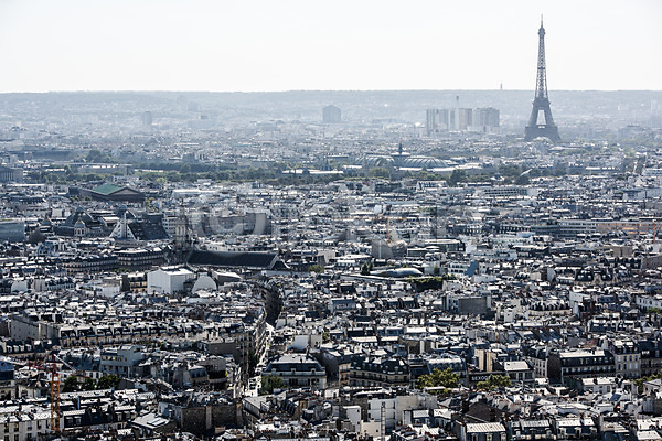 사람없음 JPG 포토 하이앵글 건물 도시 야외 에펠탑 유럽 주간 파리(프랑스) 프랑스
