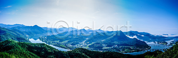 사람없음 JPG 포토 가교 가평 강 국내포토 북한강 산등성이 야외 자연 주간 파노라마 풍경 하늘 한국