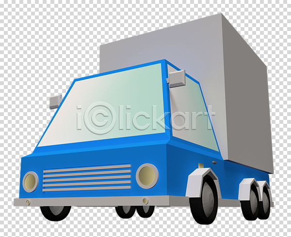 사람없음 3D PNG 편집이미지 3D소스 교통수단 목업 트럭 편집 편집소스