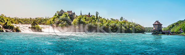 떨어짐 신선 휴식 흐름 사람없음 JPG 포토 해외이미지 가을 강 거품 관광지 궁전 나무 놀람 물 방문 보트 봄 수증기 스위스 역사 유럽 자연 초록색 컬러풀 파노라마 폭포 풍경 해외202004 해외포토 화창 휴가