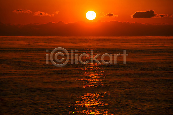 사람없음 JPG 포토 구름(자연) 바다 야외 일몰 일출 자연현상 태양 풍경(경치) 하늘