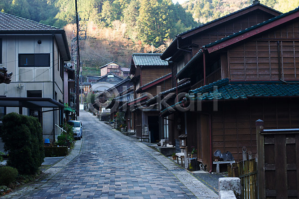 사람없음 JPG 포토 골목길 마을 야외 일본 일본가옥 주간 주택 주택가 풍경(경치)
