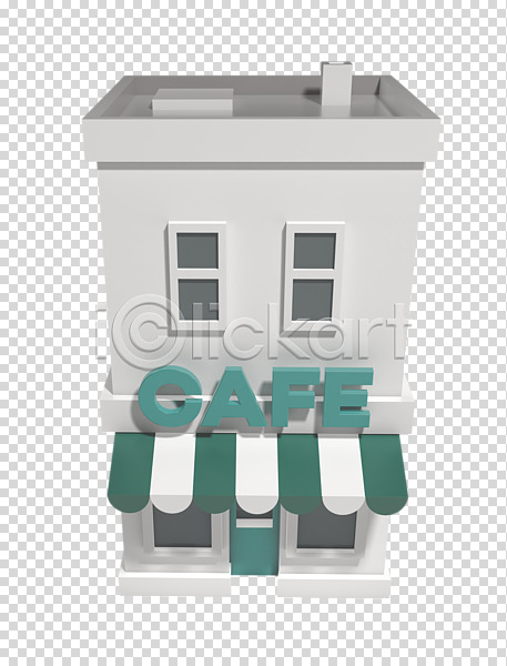 사람없음 3D PNG 편집이미지 3D소스 건물 목업 카페 편집 편집소스