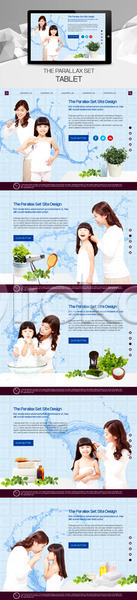 30대 성인 어린이 여러명 여자 여자만 한국인 PSD 사이트템플릿 웹템플릿 템플릿 가족 딸 모녀 바른생활 반응형 시차스크롤 어린이교육 엄마 태블릿 패럴렉스 홈페이지 홈페이지시안