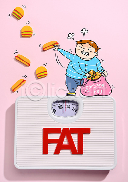 분노 남자 한명 AI(파일형식) 편집이미지 포토일러 다이어트 몸무게 버리기 비만 운동 줄이기 체중계 체지방 햄버거