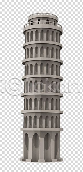 사람없음 3D PNG 디지털합성 입체 편집이미지 3D소스 건축물 랜드마크 로우폴리 목업 세계문화유산 이탈리아 탑 편집 편집소스 피사의사탑