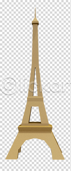 사람없음 3D PNG 디지털합성 입체 편집이미지 3D소스 건축물 랜드마크 로우폴리 목업 에펠탑 전망대 탑 파리(프랑스) 편집 편집소스