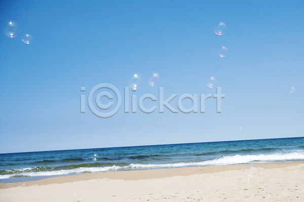 평화 휴식 사람없음 JPG 포토 모래 모래사장 바다 비눗방울 야외 여름(계절) 여름풍경 주간 풍경(경치) 휴가