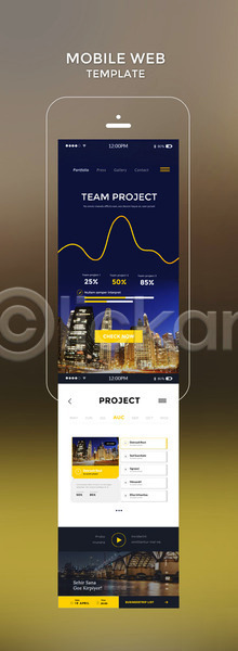 사람없음 PSD 모바일템플릿 웹템플릿 템플릿 그래프 노란색 다리(건축물) 도시 디자인시안 모바일 모바일사이트 모바일웹 비즈니스 빌딩 스마트폰 야경 홈페이지
