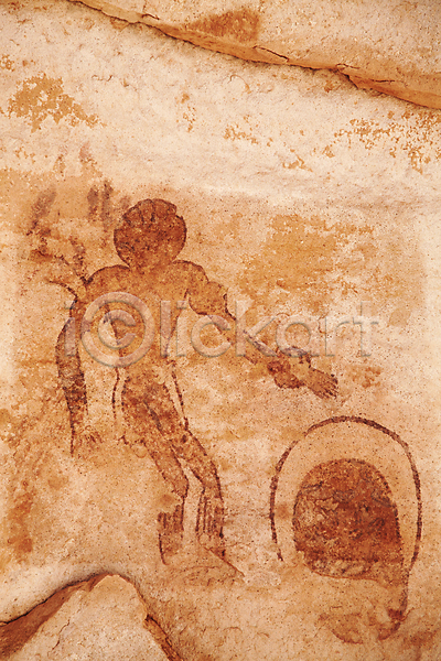 사람 사람없음 JPG 포토 해외이미지 고고학 그림 동굴 묘사 문화 미술 바위 사막 사암 사하라 선사시대 아프리카 알제리 야외 여행 역사 옛날 재산 해외202004