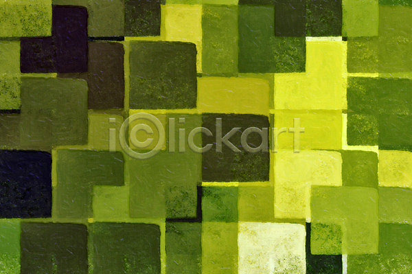 사람없음 JPG 포토 해외이미지 그림 물감 백그라운드 붓터치 사각형 질감 초록색 추상 해외202004