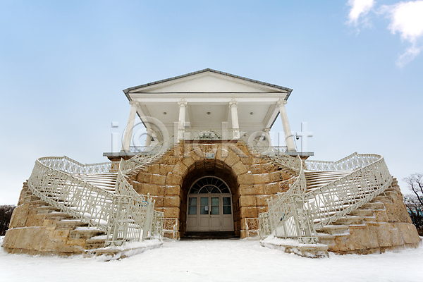사람없음 JPG 포토 해외이미지 겨울 공원 궁전 러시아 마을 북쪽 성자 스타일 여행 하늘 해외202004