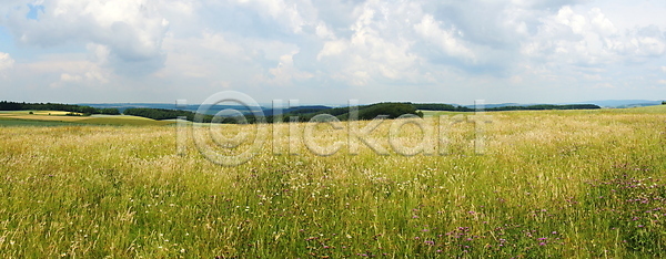 사람없음 JPG 포토 해외이미지 독일 산악지대 자연 잔디 파노라마 풍경(경치) 해외202004 해외포토