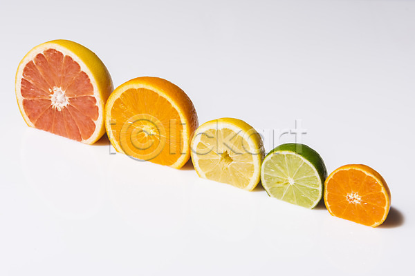 사람없음 JPG 포토 과일 귤 단면 라임 레몬 백그라운드 스튜디오촬영 실내 오렌지 자몽 제철과일