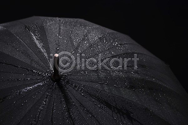 사람없음 JPG 근접촬영 포토 검은색 비(날씨) 빗방울 스튜디오촬영 실내 여름(계절) 우산 장마