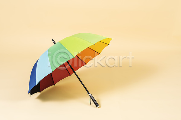 사람없음 JPG 포토 무지개 비(날씨) 스튜디오촬영 실내 여름(계절) 우산 장마
