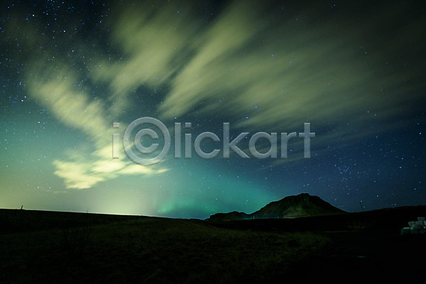 사람없음 JPG 포토 밤하늘 별 산 아이슬란드 야간 야외 오로라 유럽 유럽풍경 풍경(경치) 해외풍경