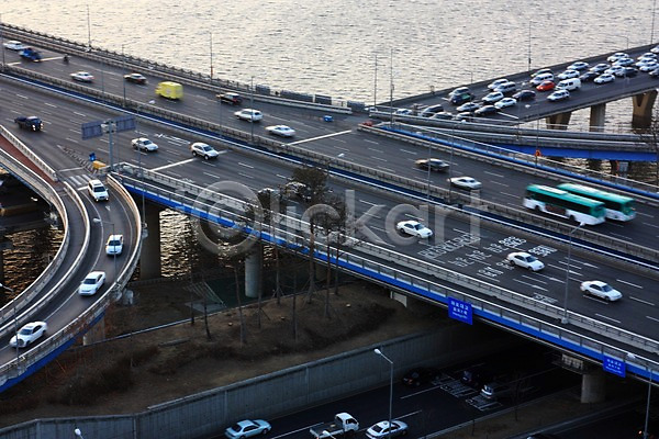 사람없음 JPG 포토 강 다리(건축물) 도로 도시 야외 자동차 주간 풍경(경치) 한강 한국