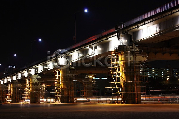사람없음 JPG 포토 강 다리(건축물) 도시 빌딩 수리 야간 야경 야외 풍경(경치) 한강 한국