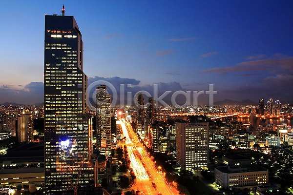 사람없음 JPG 포토 구름(자연) 도로 도시 도심 빌딩 야간 야경 야외 일몰 풍경(경치) 하늘 한국