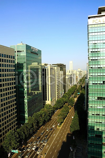 사람없음 JPG 포토 고층빌딩 도로 도시 도심 빌딩 야외 자동차 주간 풍경(경치) 하늘 한국