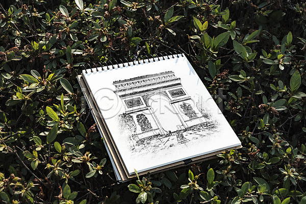 사람없음 PSD 편집이미지 공책 나무 드로잉 목업 스케치 스케치북
