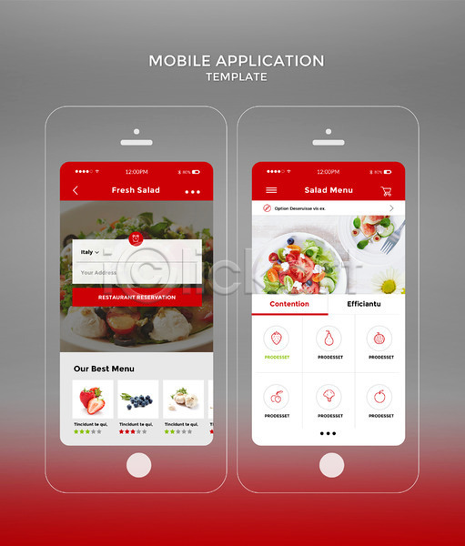 사람없음 PSD 모바일템플릿 웹템플릿 템플릿 건강 과일 다양 다이어트 디자인시안 딸기 마늘 모바일 모바일앱 블루베리 빨간색 샐러드 스마트폰 어플리케이션 채소 포크 홈페이지