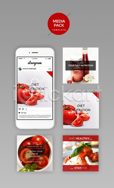 신선 사람없음 PSD 웹템플릿 템플릿 SNS배너 디자인시안 모바일 미디어팩 빨간색 세트 소셜네트워크 소스(음식) 케첩 토마토 토마토주스 홈페이지