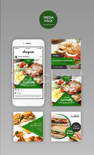 사람없음 PSD 웹템플릿 템플릿 SNS배너 다양 디자인시안 모바일 미디어팩 빵 샌드위치 세트 소셜네트워크 와플 초록색 크루아상샌드위치 홈페이지