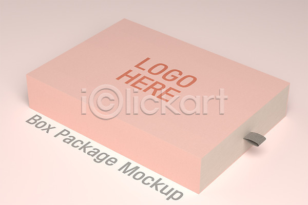 사람없음 3D PSD 디지털합성 편집이미지 목업 분홍색 상자 상품 패키지 편집