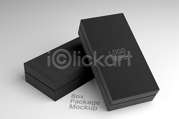 사람없음 3D PSD 디지털합성 편집이미지 검은색 목업 상자 상품 패키지 편집
