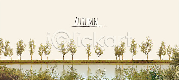 사람없음 PSD 편집이미지 가로수 가을(계절) 가을풍경 강 물가(풍경) 백그라운드 풍경(경치) 프레임 호수