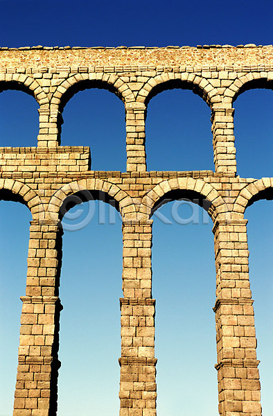 사람없음 JPG 포토 해외이미지 건축양식 로마인 문화 바위 세기 수도교 스페인 아치 여행 역사 유럽 유물 해외202004